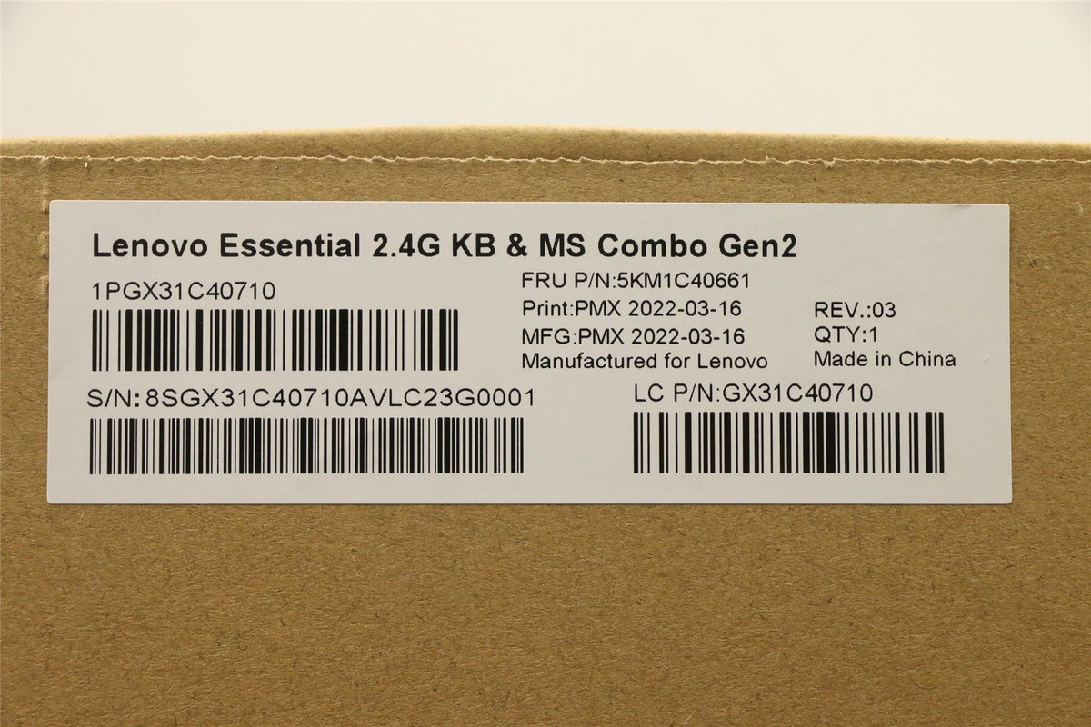 Lenovo KYB_MOUSE Primax R71_G2 2.4G WTG JP Japanese Keyboard 5KM1C40661