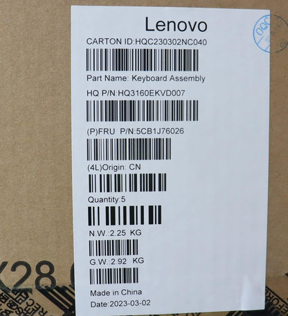 Lenovo Yoga 6 14IAP8 Palmrest Cover Touchpad Keyboard French 5CB1J76026