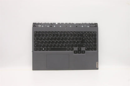 Lenovo 5 16ITH6H Palmrest Cover Touchpad Keyboard UK Storm Grey 5CB1D05415