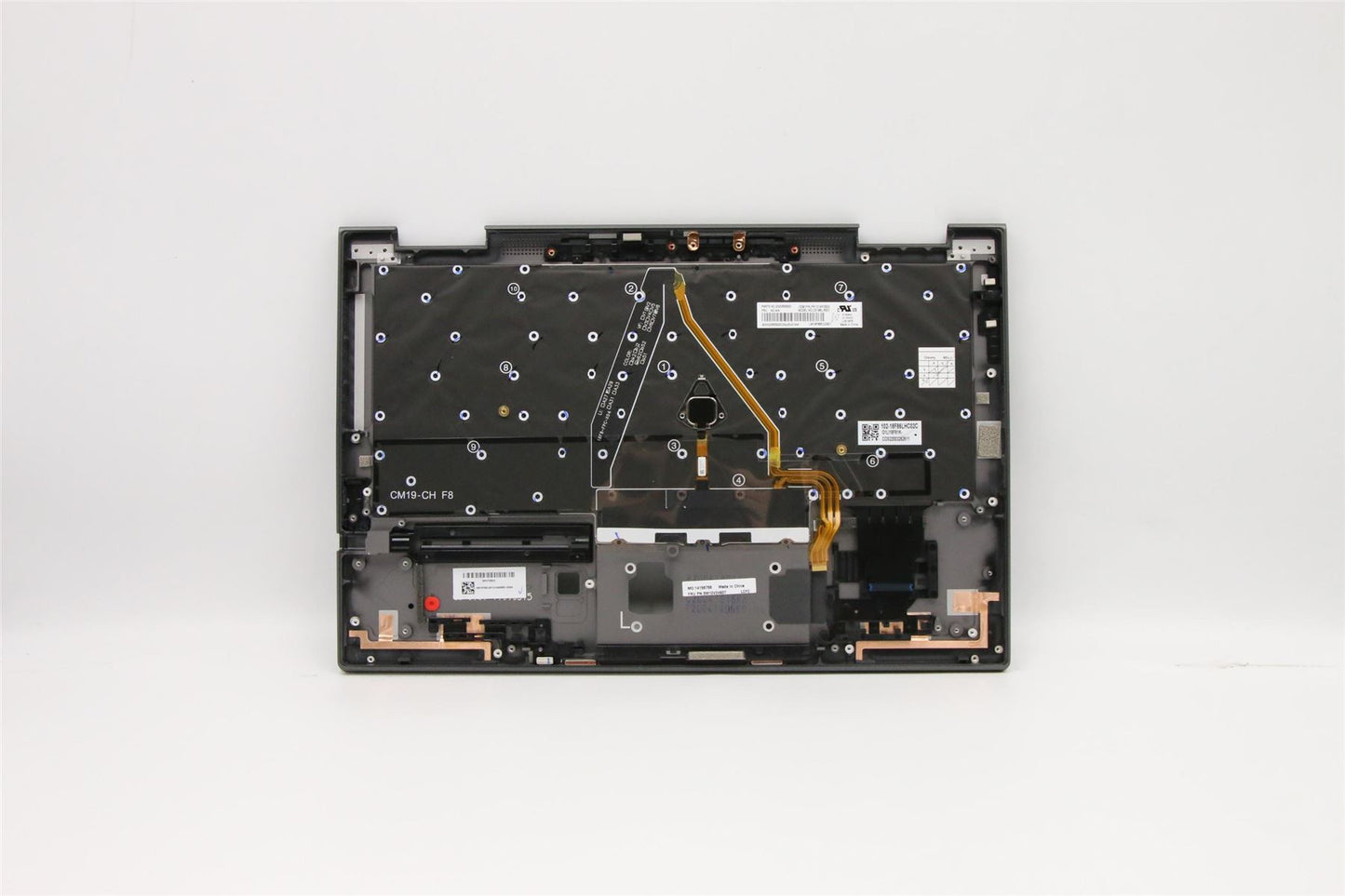 Lenovo Yoga X1 4th Keyboard Palmrest Top Cover Spanish Grey Backlit 5M10V24937