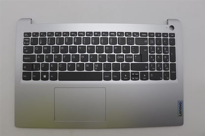 Lenovo IdeaPad 1 15AMN7 Palmrest Cover Touchpad Keyboard Nordic Grey 5CB1J52084