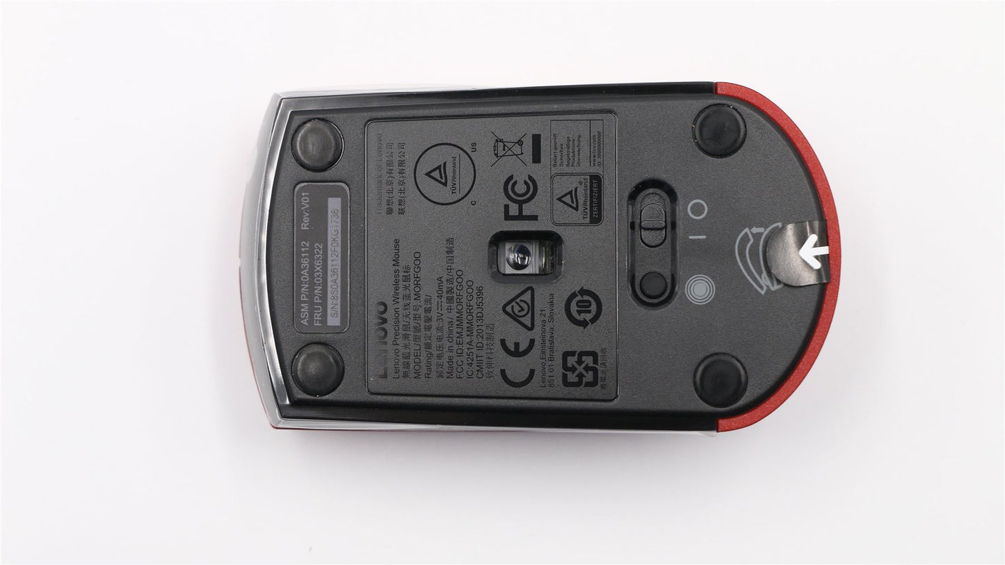 Lenovo MOUSE FRU Wireless Mouse red 03X6322