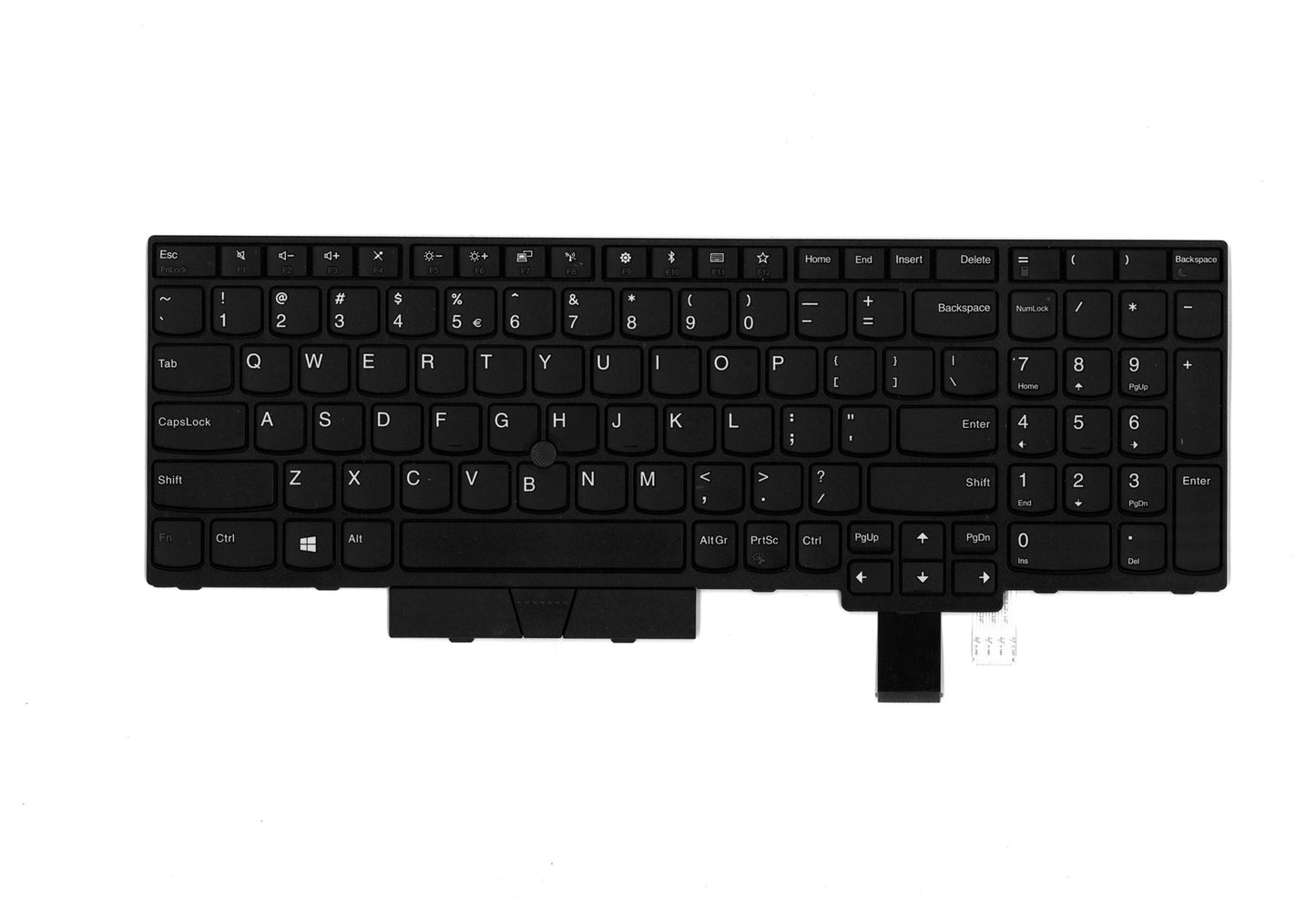 Lenovo ThinkPad T580 P52s Keyboard US Europe Black 01HX208