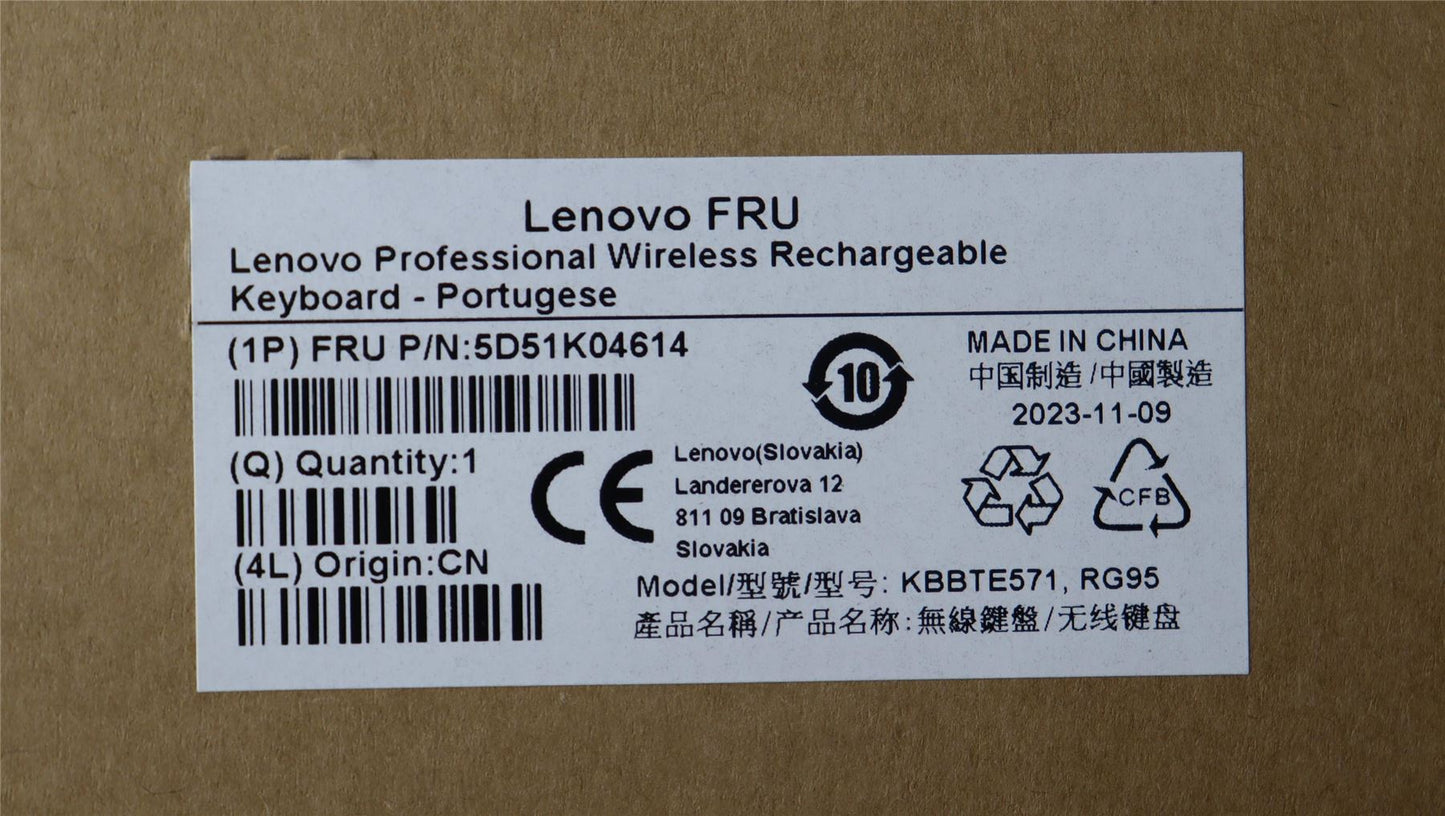 Lenovo Slim KB II-Portugese 5D51K04614