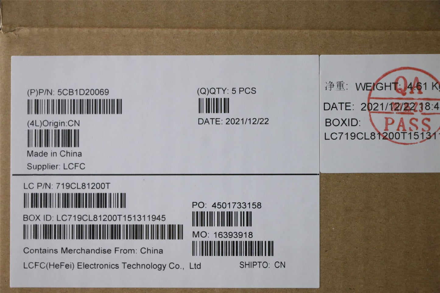Lenovo Upper Case ASM_SPA L82JN PHA_BU 5CB1D20069