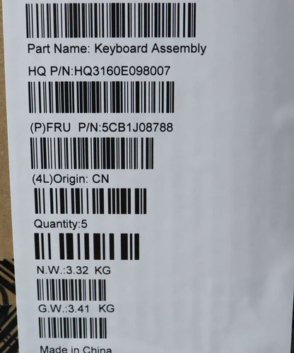 Lenovo Upper Case ASM_FRA H 82SN CLGY UMA 5CB1J08788