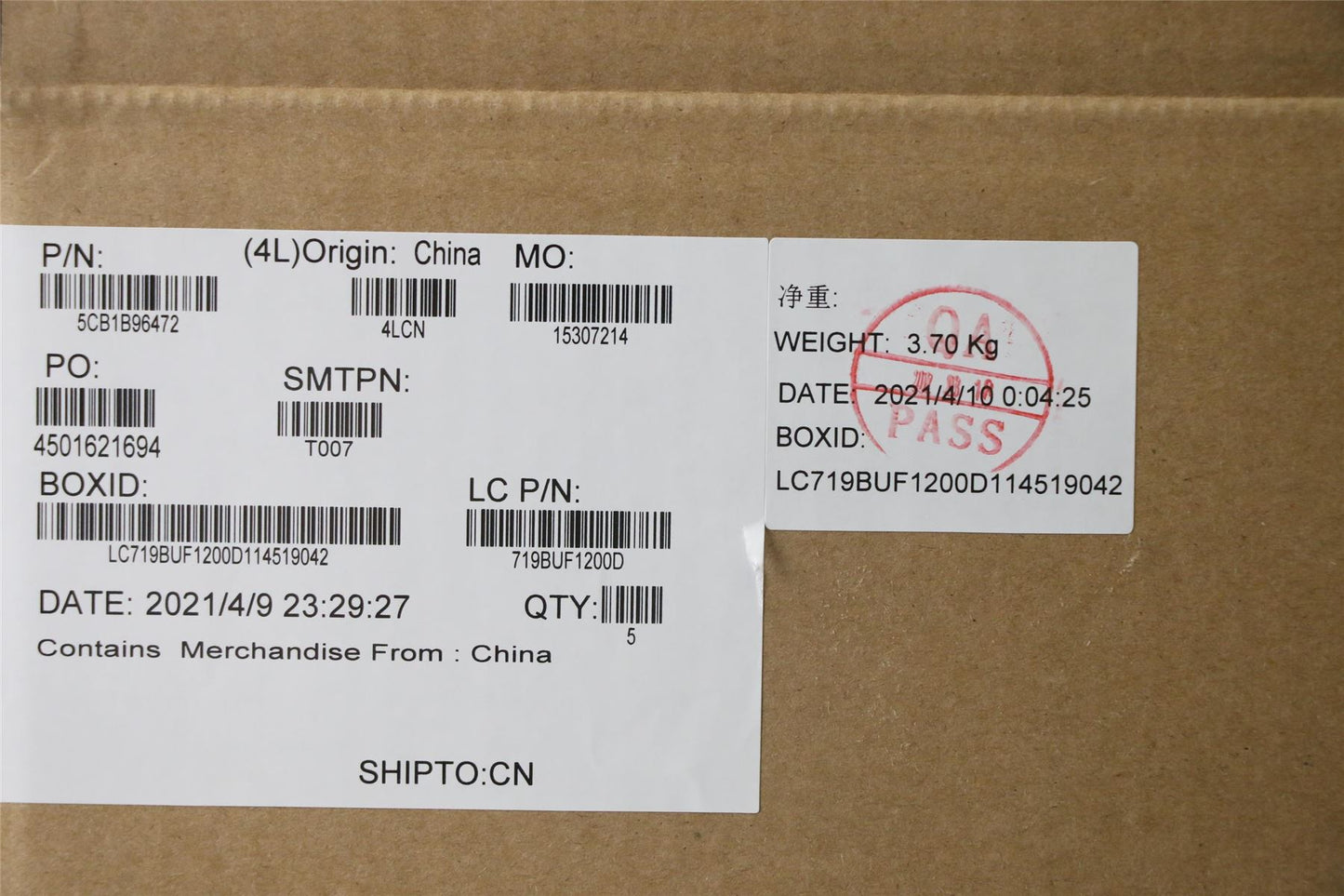 Lenovo Upper Case ASM_SWS L82KB BK DIS 5CB1B96472