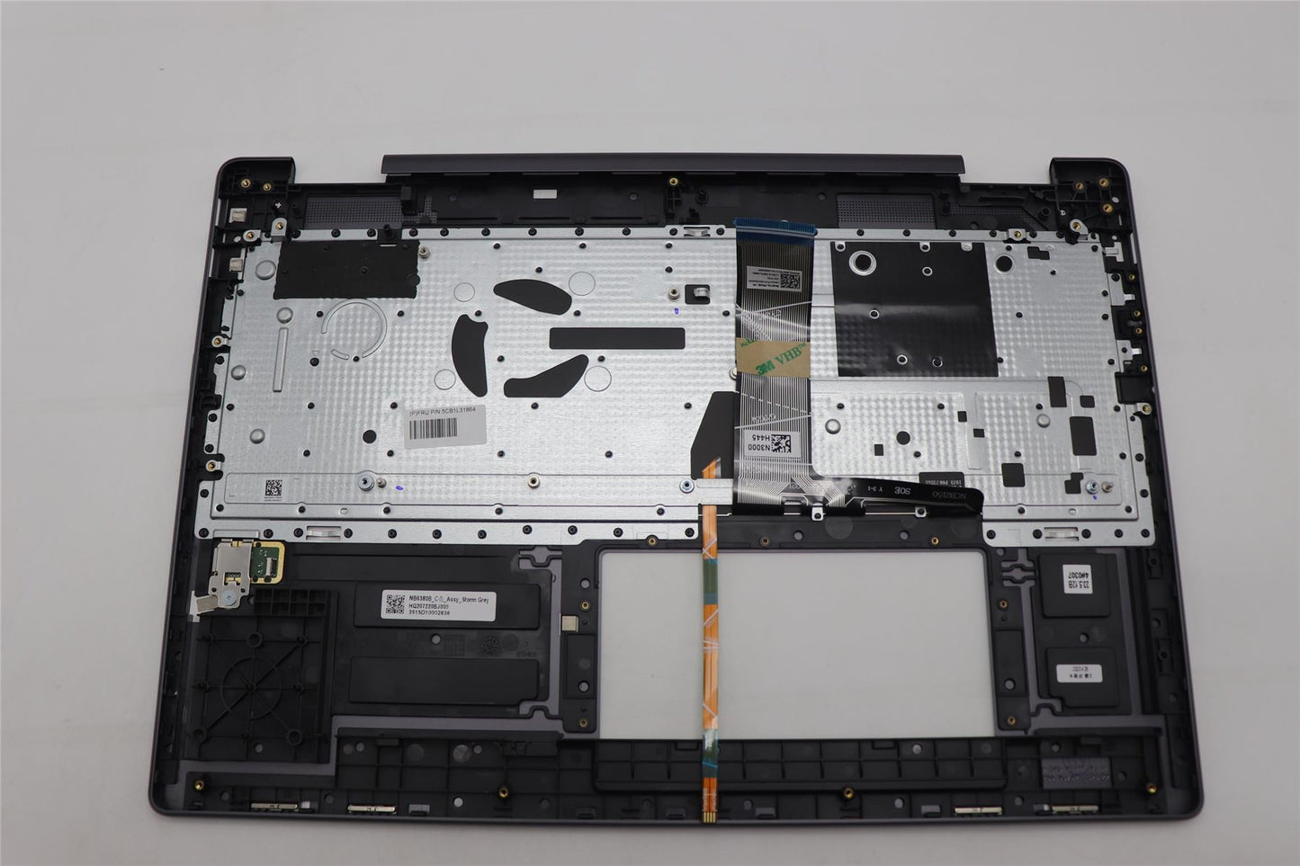 Lenovo Yoga 7 16IRL8 Keyboard Palmrest Top Cover French Storm Grey 5CB1L31864