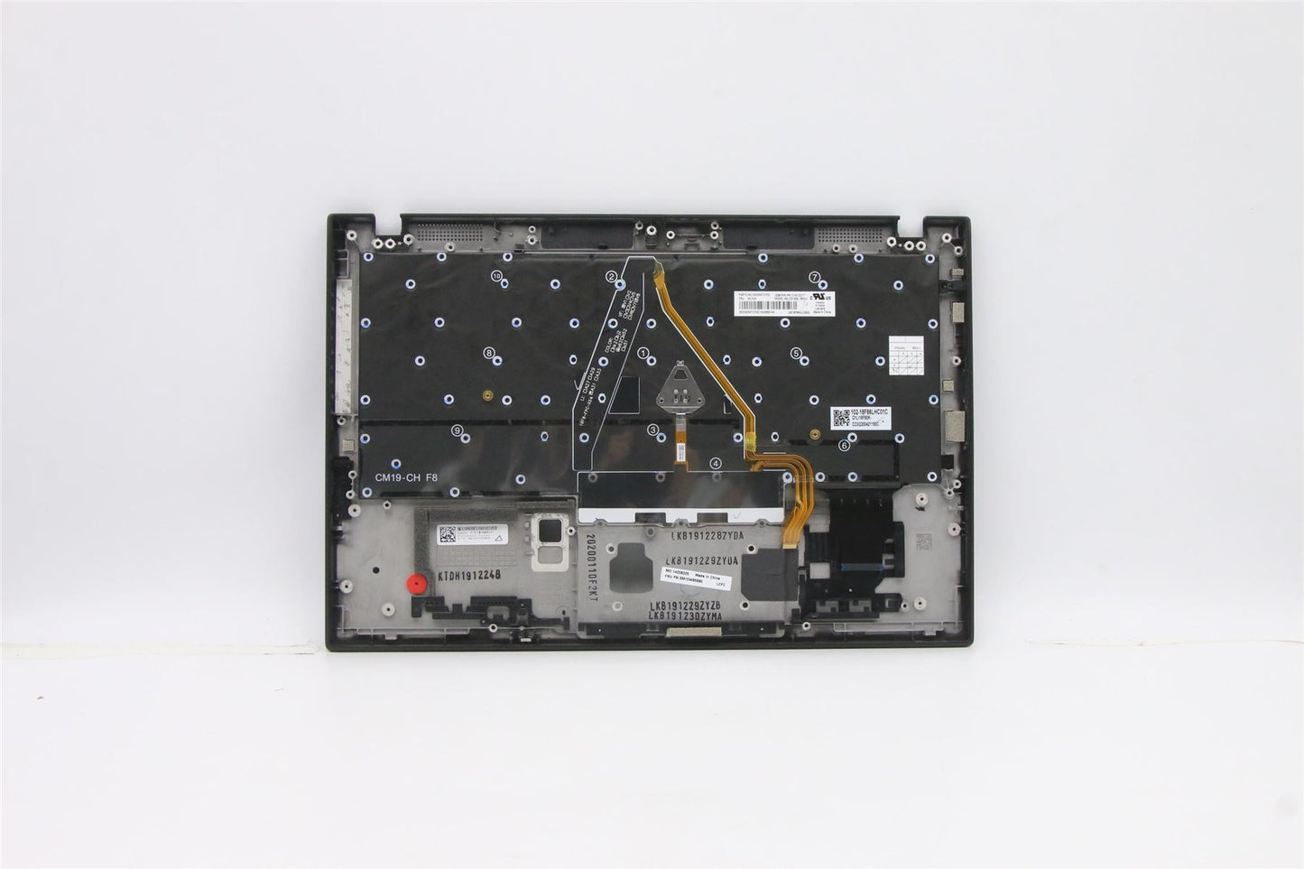 Lenovo ThinkPad X1 7th Gen Palmrest Cover Keyboard Hungarian Black 5M10W85890