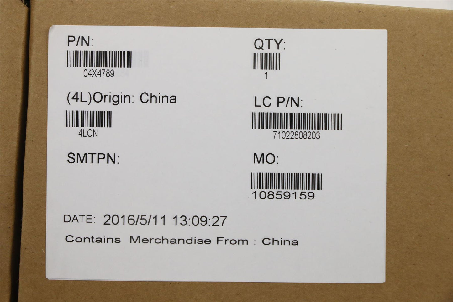 Lenovo FRU Planar NOK Integ,YTPM 04X4789