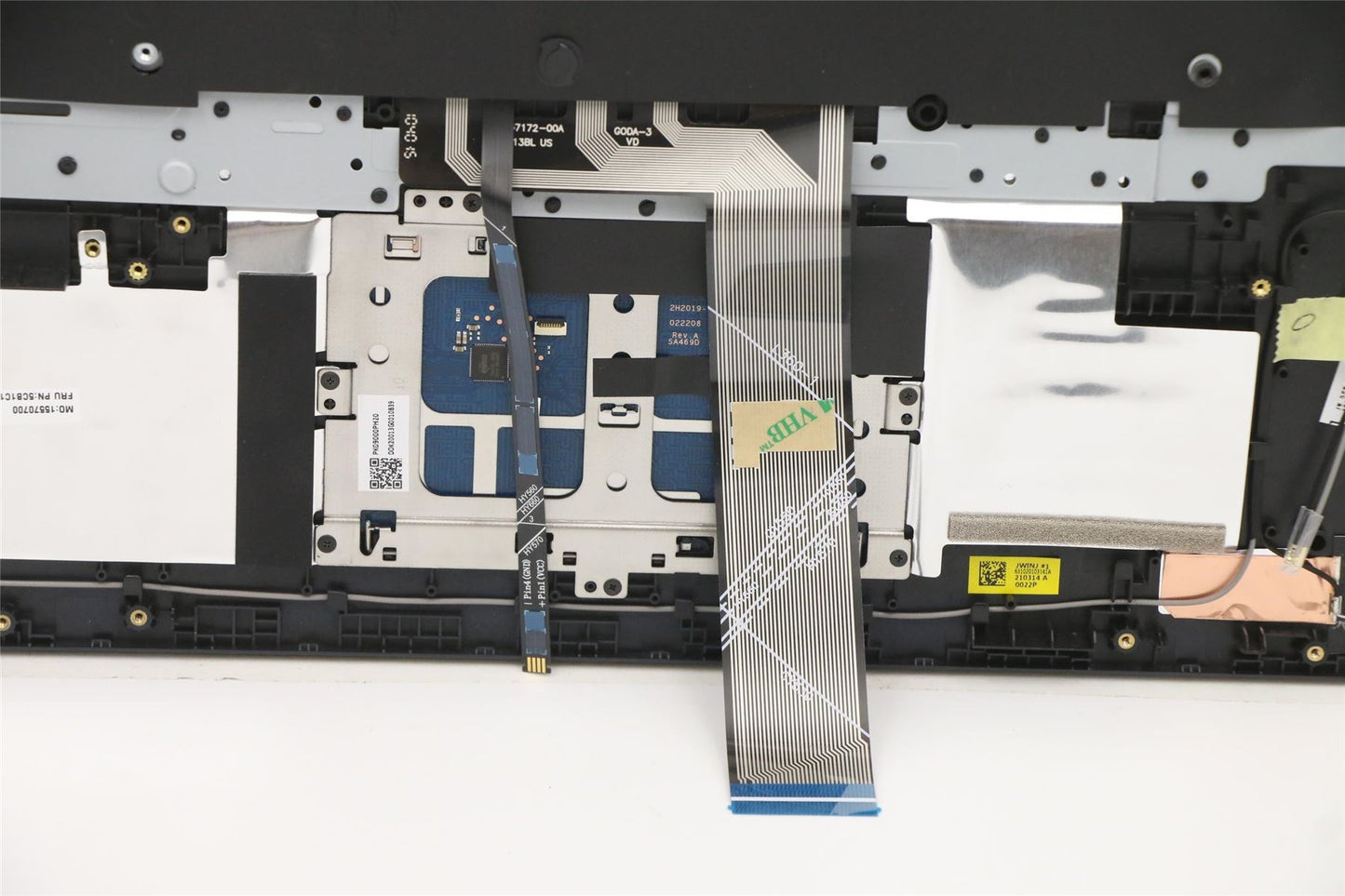 Lenovo 5 17ACH6H Palmrest Cover Touchpad Keyboard Greek Phantom Blue 5CB1C19233
