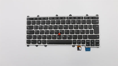 Genuine Lenovo ThinkPad Yoga 370 Keyboard Latin Spanish Silver Backlit 01EN430