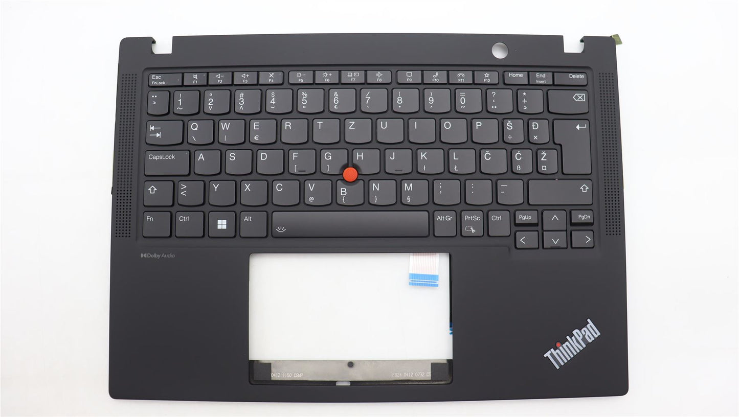 Lenovo ThinkPad X13 Gen 4 Keyboard Palmrest Top Cover Slovenian Black 5M11H94552