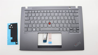 Lenovo ThinkPad T14s Gen 4 Keyboard Palmrest Top Cover Grey Backlit 5M11L59590