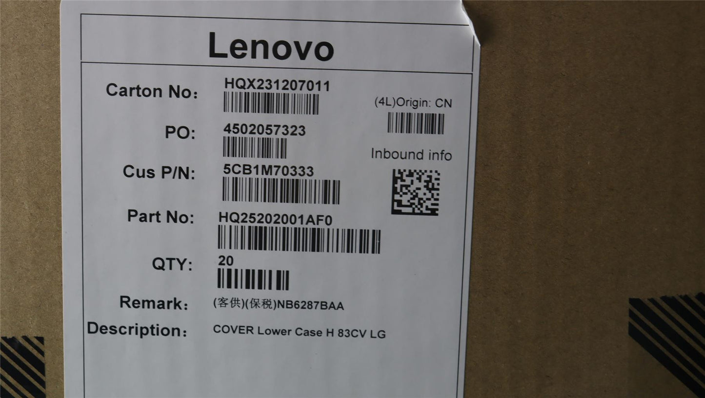 Lenovo Lower Case H 83CV LG 5CB1M70333