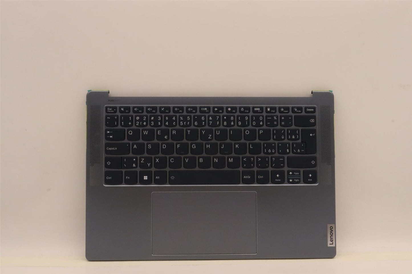 Lenovo Yoga 7 14IAH7 Palmrest Cover Touchpad Keyboard Dark Teal 5CB1J23780