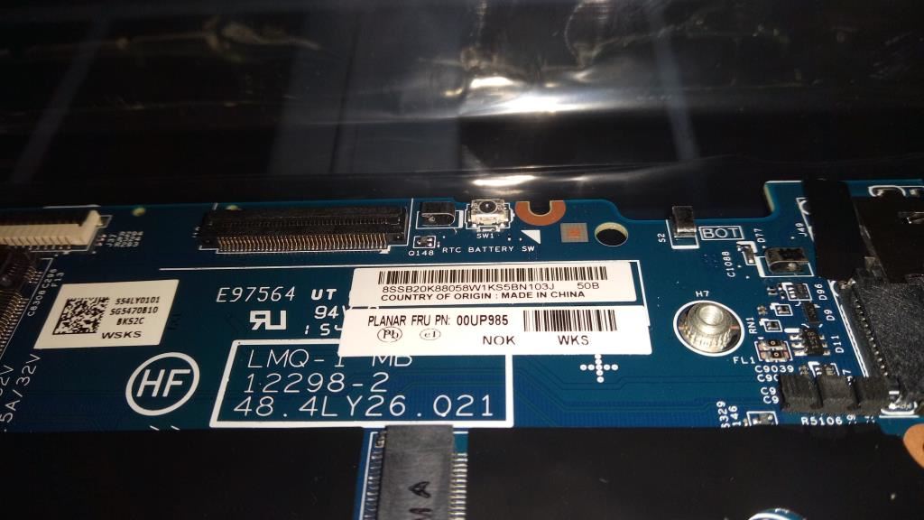 Lenovo ThinkPad X1 2nd Gen Motherboard Mainboard 00UP985