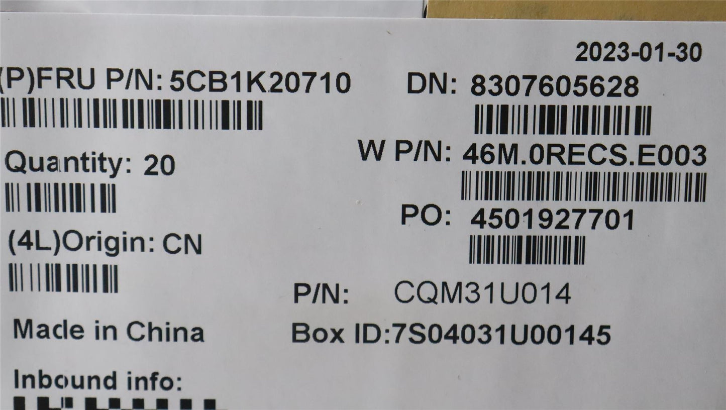 Lenovo LCD Cover W 82XX SB 5CB1K20710
