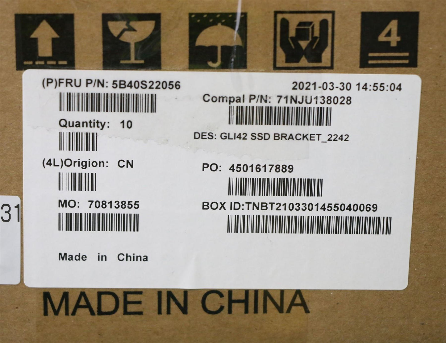 Lenovo HDD Bracket C 82L3 SSD_2242 5B40S22056