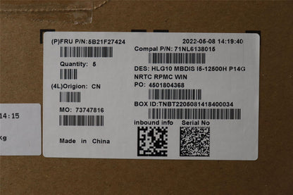 Lenovo IdeaPad 3 16IAH7 3 15IAH7 Motherboard Mainboard DIS 5B21F27424