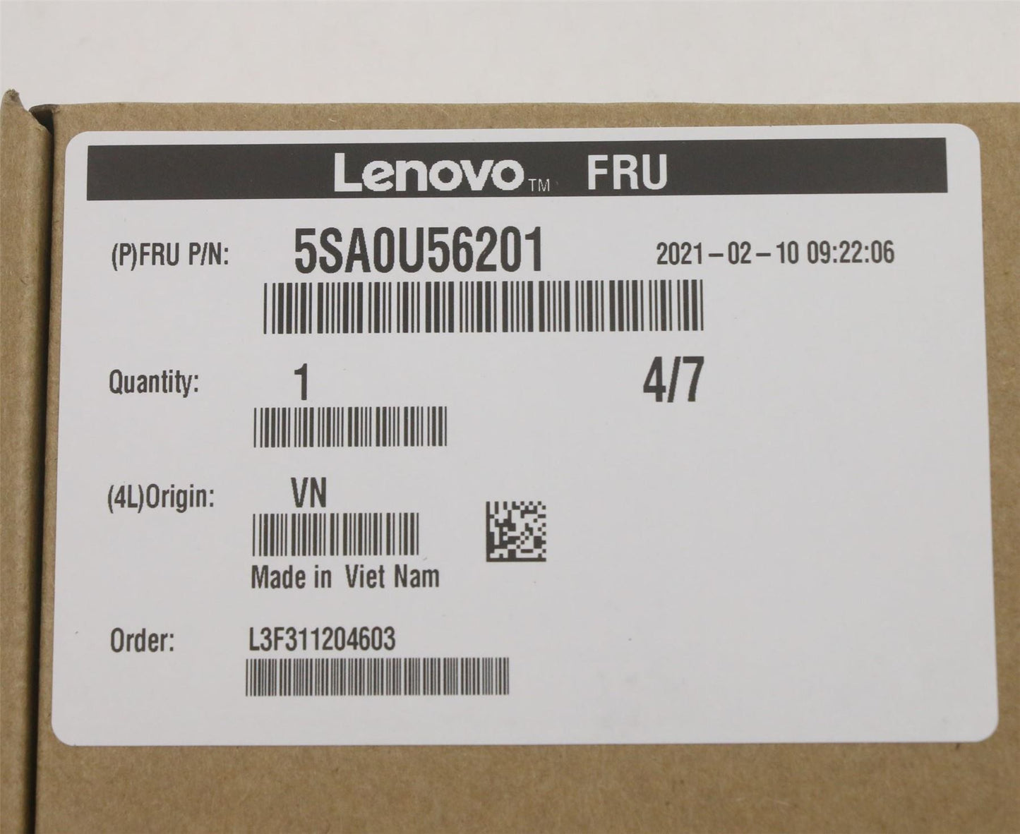 Lenovo ThinkStation P340 T5 26IOB6 CPU Processor 5SA0U56201