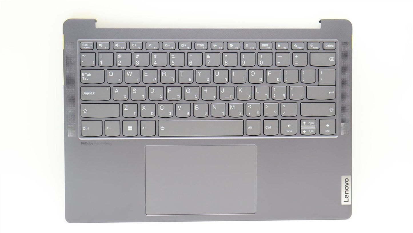 Lenovo Yoga 6 14IAP8 Palmrest Cover Touchpad Keyboard Hebrew 5CB1K02695