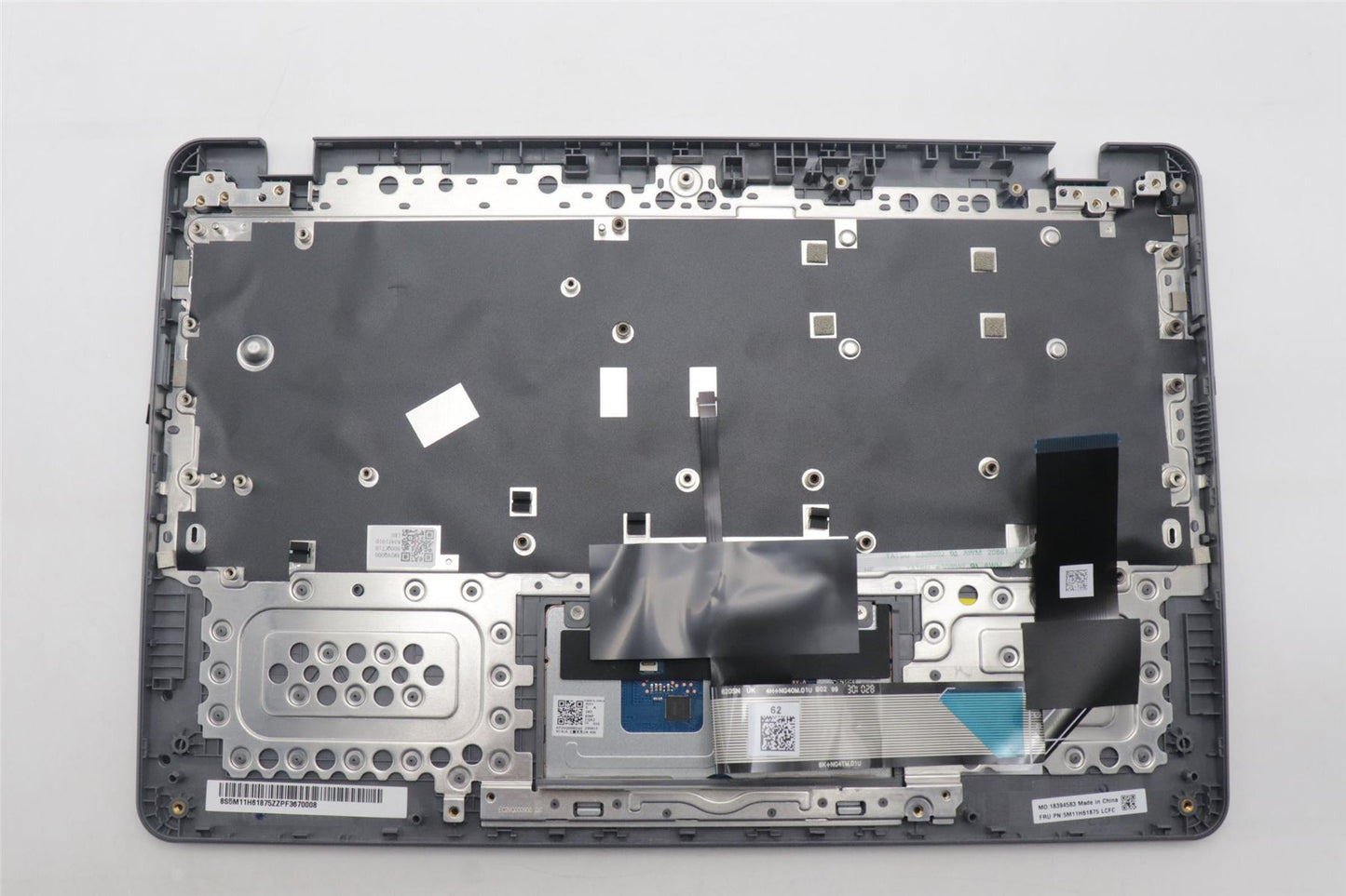 Lenovo 14e Gen3 IP 3 14IAN8 Keyboard Palmrest Top Cover Nordic Black 5M11H61876