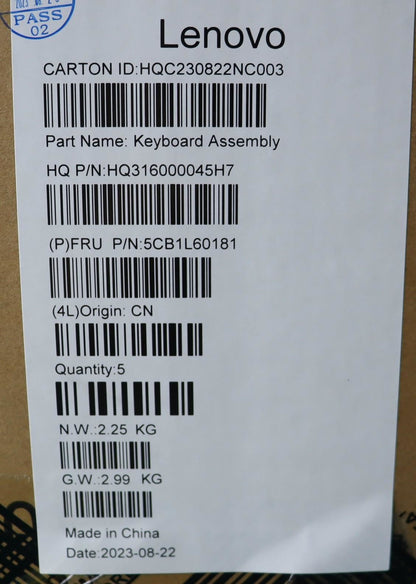 Lenovo Yoga 6 14APU8 Palmrest Cover Touchpad Keyboard Greek 5CB1L60181