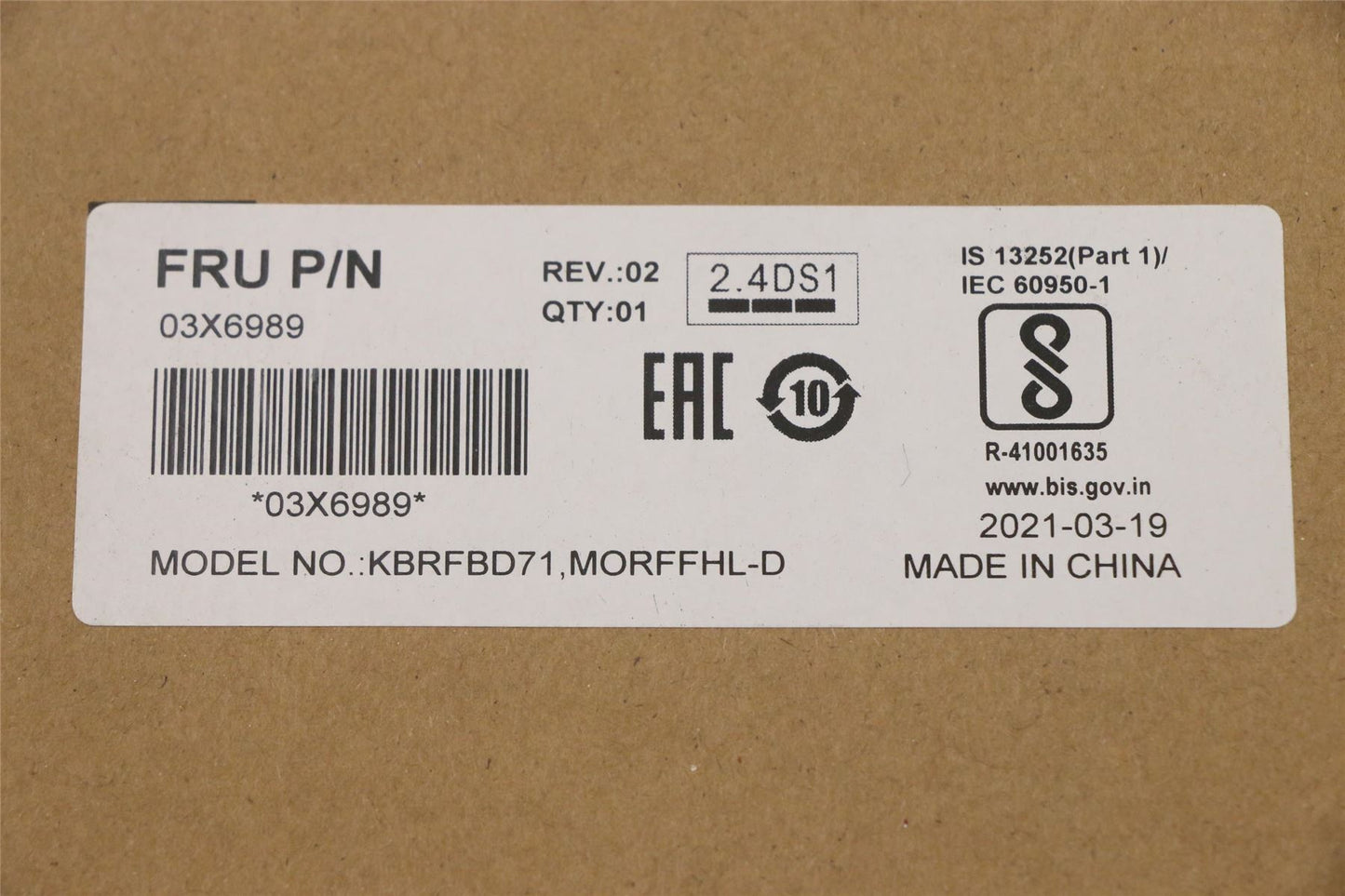 Lenovo Wireless KBD-Portuguese 03X6989