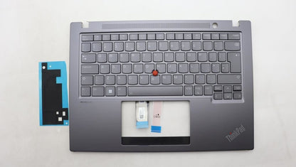 Lenovo ThinkPad T14s Gen 4 Keyboard Palmrest Top Cover UK Grey 5M11L59648