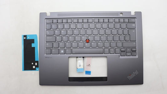 Lenovo ThinkPad T14s Gen 4 Keyboard Palmrest Top Cover UK Grey 5M11L59648