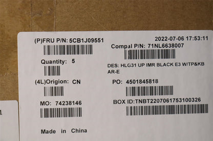 Lenovo IdeaPad 3 16IAH7 Palmrest Cover Touchpad Keyboard Arabic Black 5CB1J09551