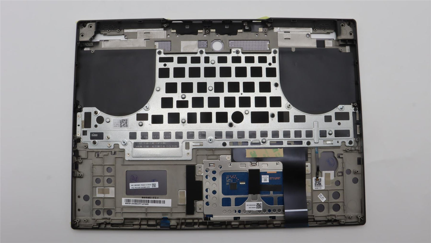 Lenovo S7 16IAH7 Palmrest Cover Touchpad Keyboard Russian Storm Grey 5CB1J04398