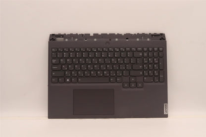 Lenovo 5 16ARH7H Palmrest Cover Touchpad Keyboard Hebrew Storm Grey 5CB1H70910