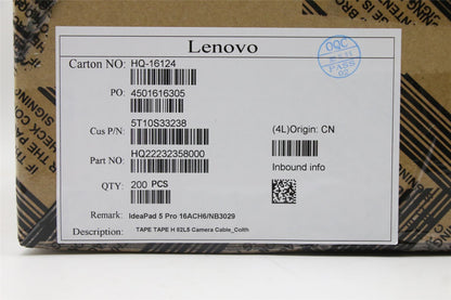 Lenovo 5T10S33238 TAPE TAPE H 82L5 Camera Cable_Colth
