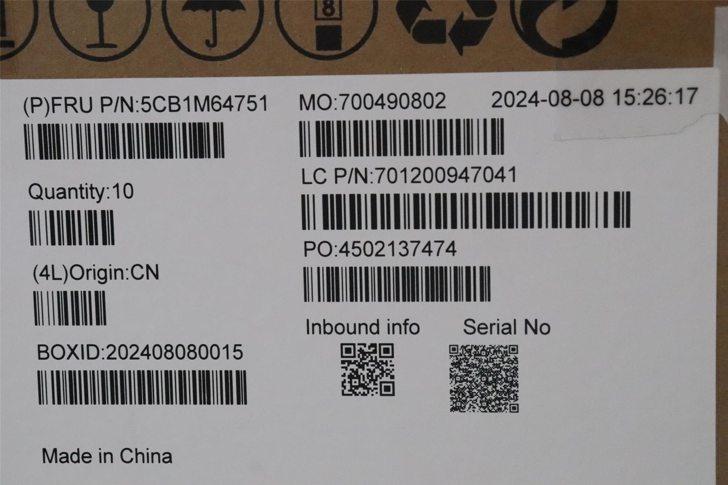 Lenovo Upper Case ASM_UKE W/O PEN WT 82XK 5CB1M64751