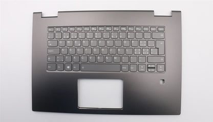 Lenovo Yoga 730-15IKB Keyboard Palmrest Top Cover Swiss Grey Backlit 5CB0Q96508