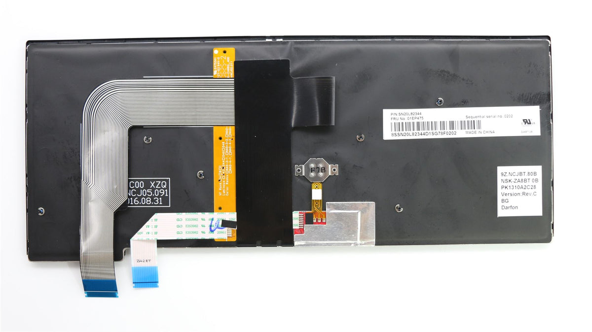 Genuine Lenovo ThinkPad T470p Keyboard Bulgarian Black Backlit 01EP434