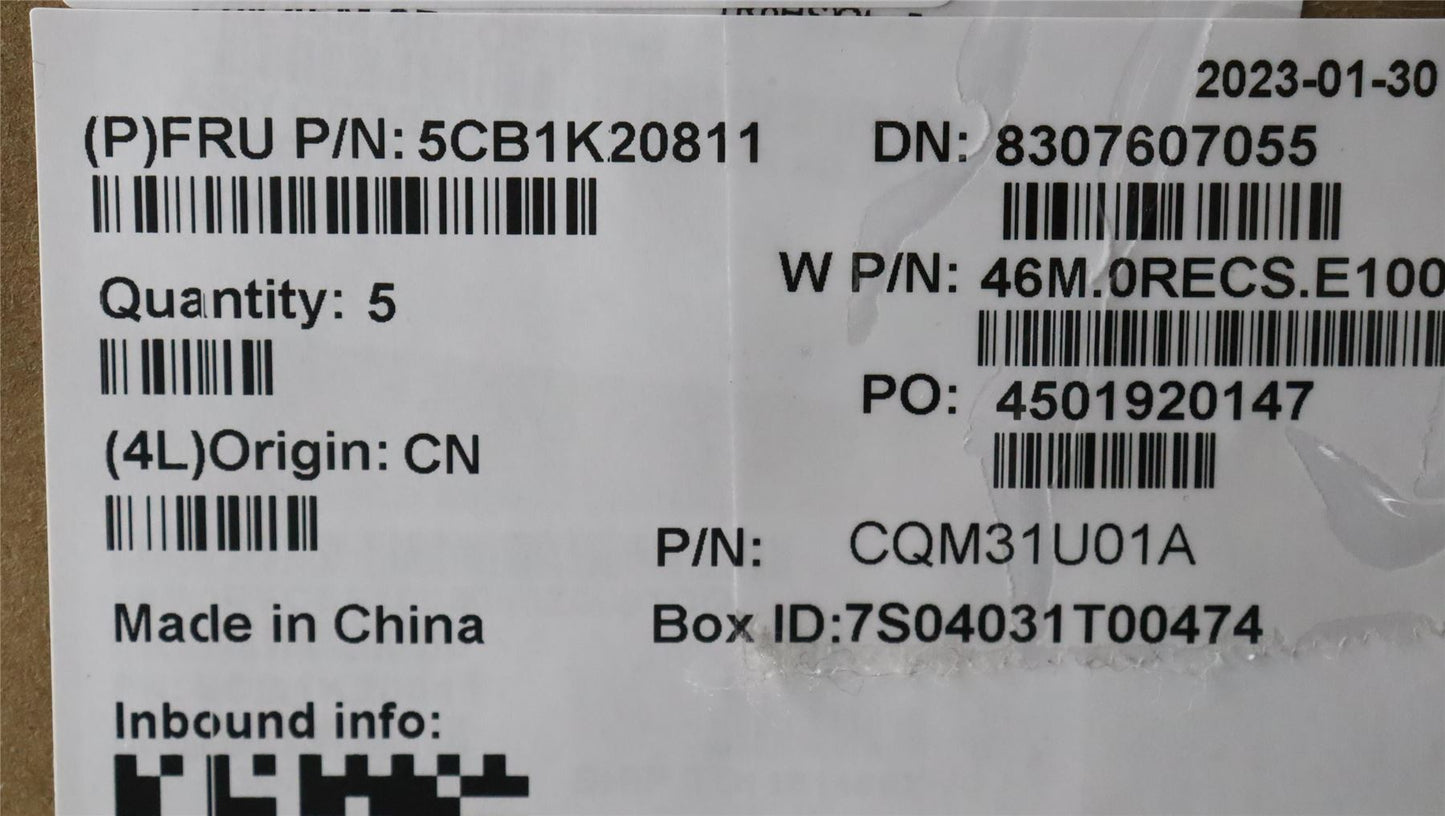 Lenovo COVER Upper Case ASM_CZE/SLK W82XX AG BL 5CB1K20811