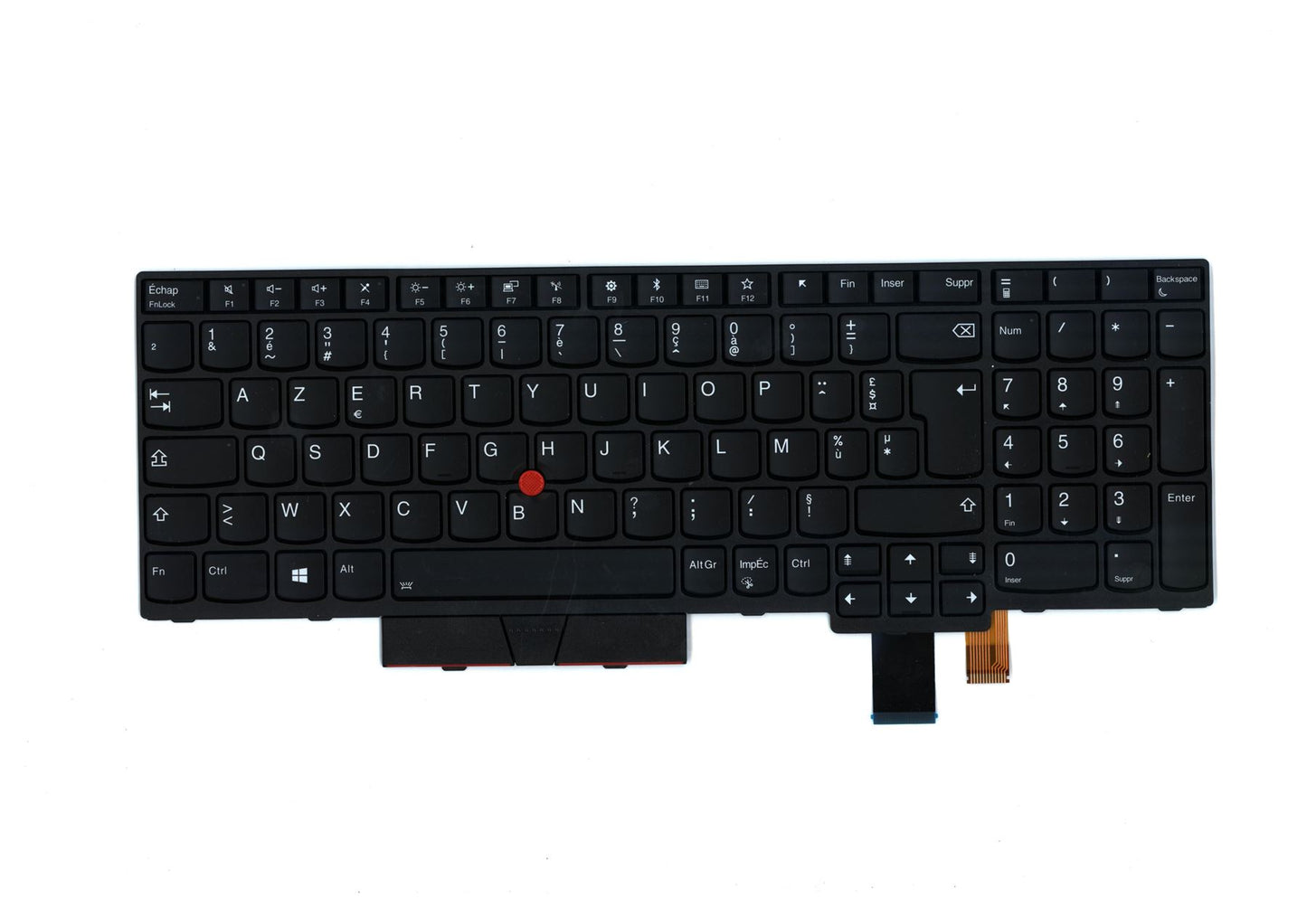 Lenovo ThinkPad T580 P52s Keyboard French Black Backlit 01HX270