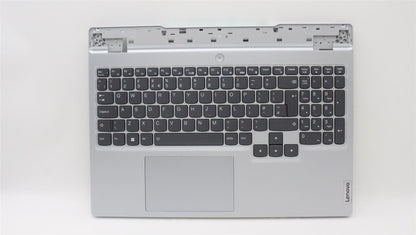 Lenovo 5 15IAH7 Palmrest Cover Touchpad Keyboard UK Cloud Grey 5CB1H22882