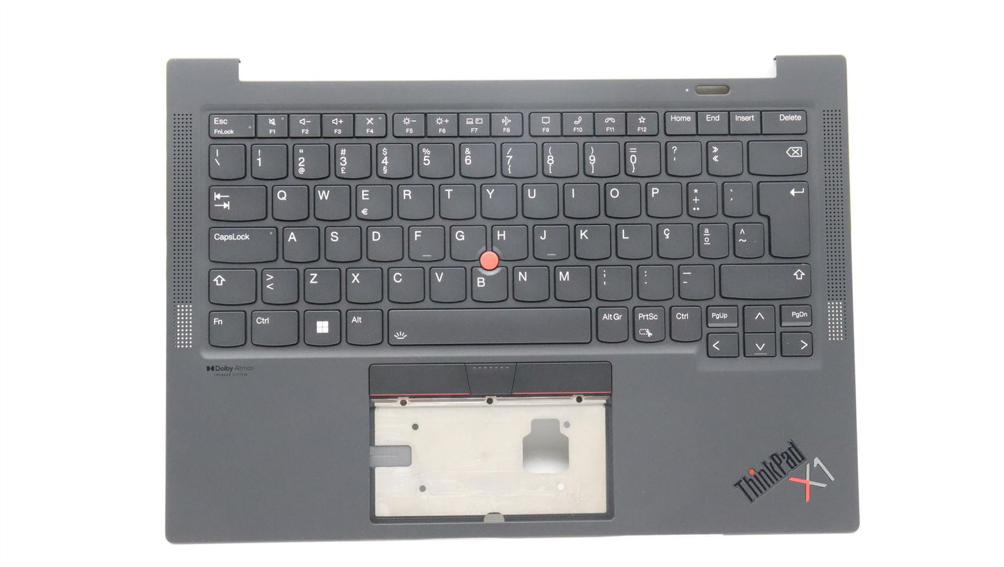 Lenovo ThinkPad X1 9th Gen Keyboard Palmrest Top Cover Portuguese 5M11C53252