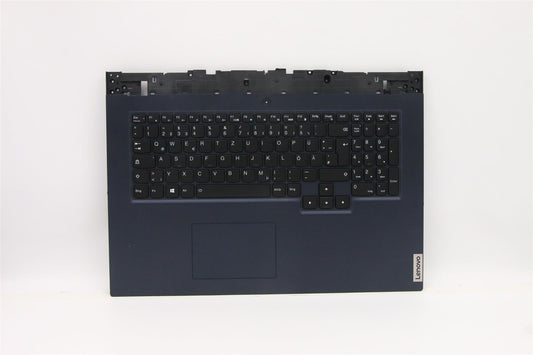 Lenovo 5 17ITH6H Palmrest Cover Touchpad Keyboard German Phantom Blue 5CB1D20023