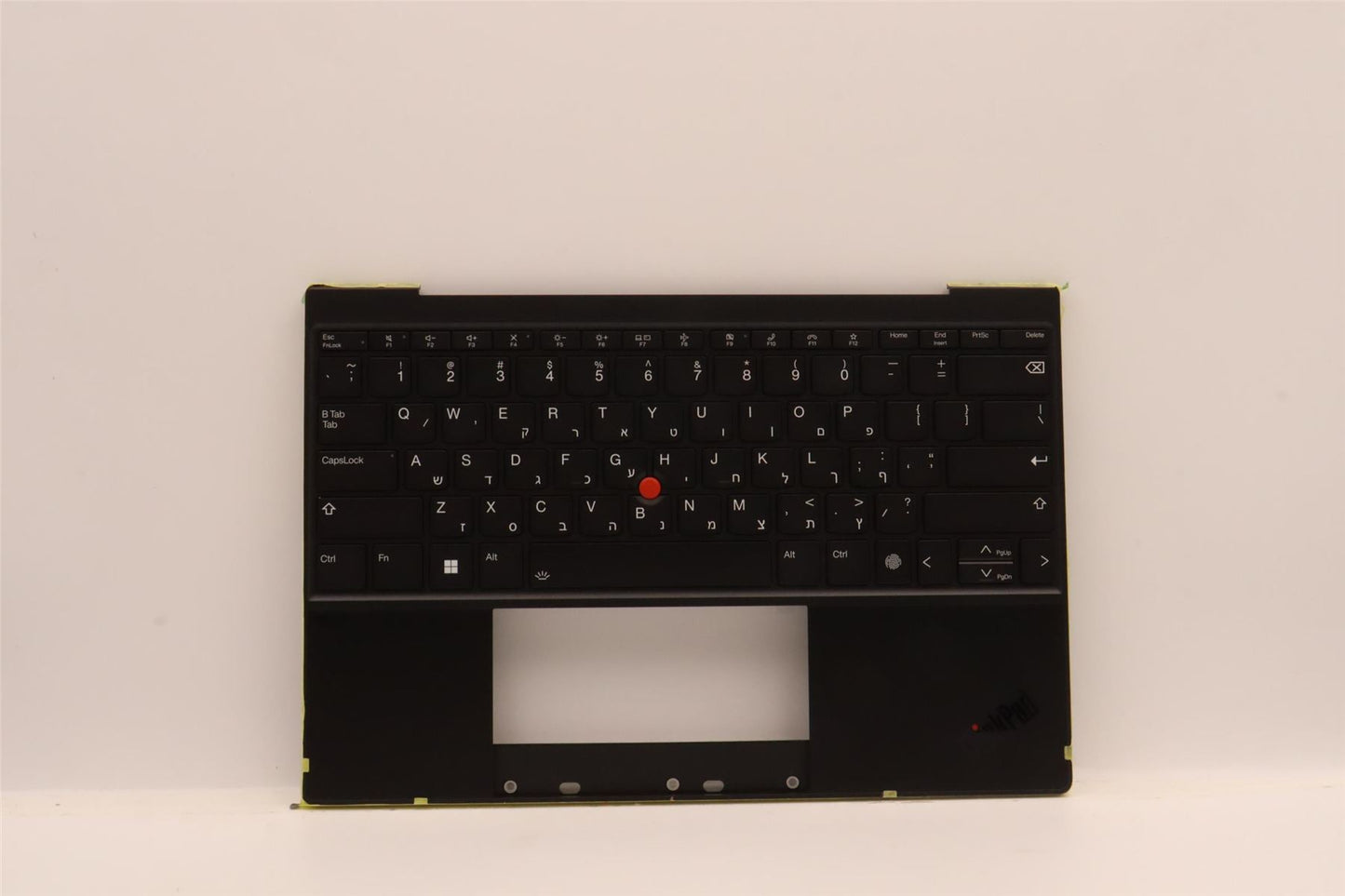 Lenovo ThinkPad Z13 Gen 1 Keyboard Palmrest Top Cover Hebrew Black 5M11H95044