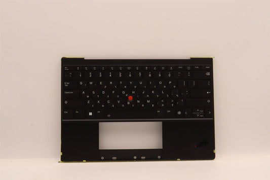 Lenovo ThinkPad Z13 Gen 1 Keyboard Palmrest Top Cover Hebrew Black 5M11H95044