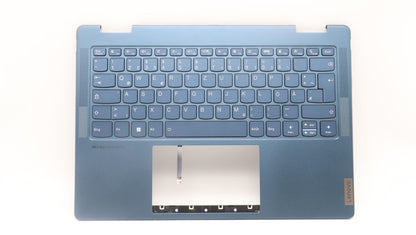 Lenovo Yoga 7 14IRL8 Keyboard Palmrest Top Cover German Tidal Teal 5CB1L40858