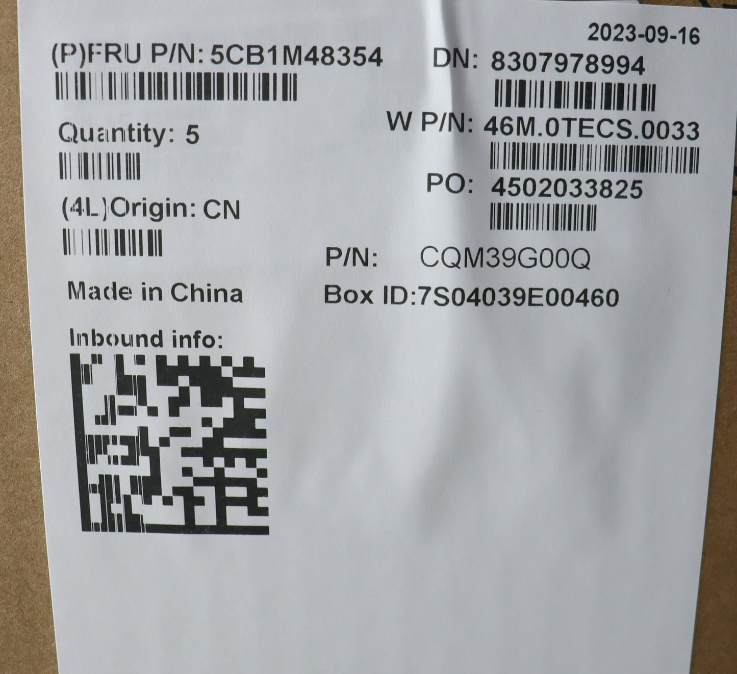 Lenovo COVER Upper Case ASM_UKR W21KJ AGBL 5CB1M48354