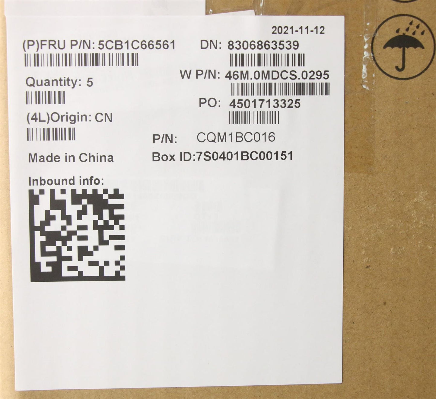 Lenovo Upper Case ASM_ENG W 82HU NFNB AB 5CB1C66561