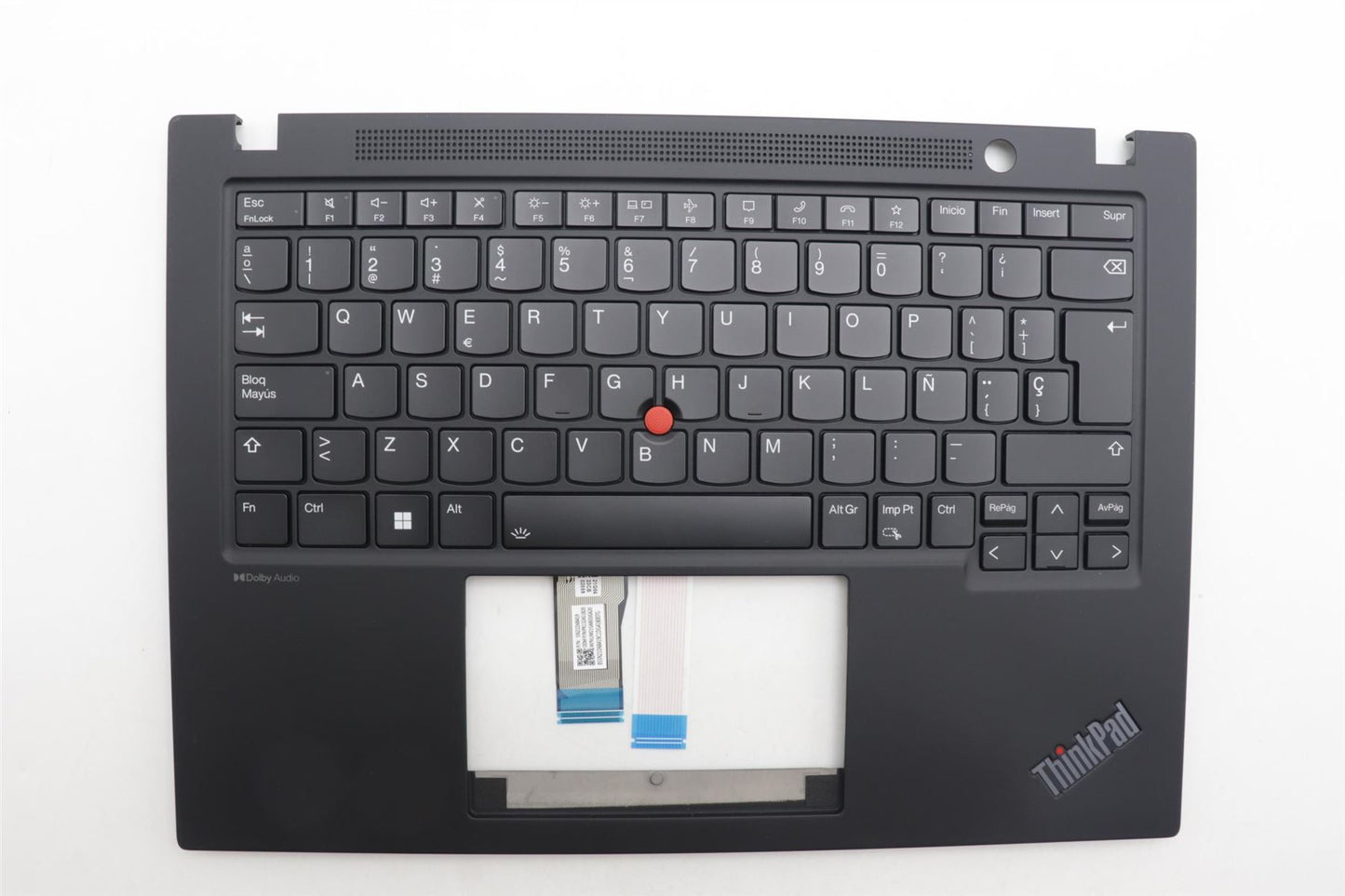Lenovo ThinkPad T14s Gen 4 Keyboard Palmrest Top Cover Spanish Black 5M11L59393