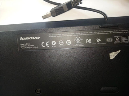 Lenovo LP Slim USB US103P Keyboard 54Y9250